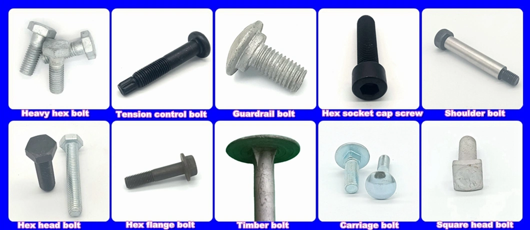 Carbon Steel Color-Zinc Plated T Type Rectangle Head T Square Bolts