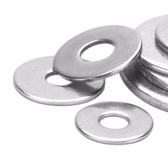 Carbon Stainless Steel Plain Washers Spring Lock Washers Zinc Plated Flat Round Washers with DIN125